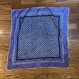 Large Silk Vintage Handkerchief